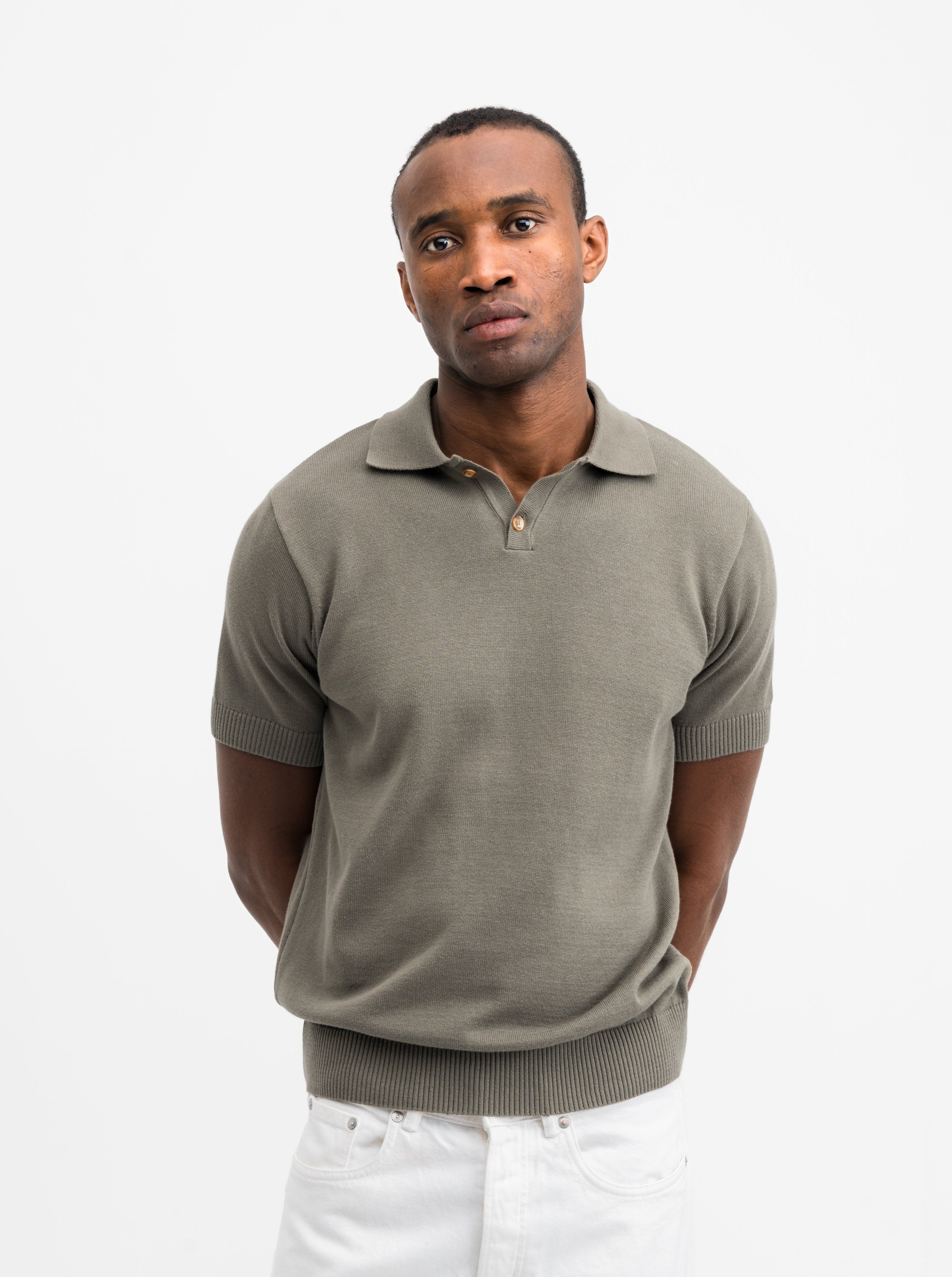 Brown Long Sleeve Polo Grand Frank Grandfrank