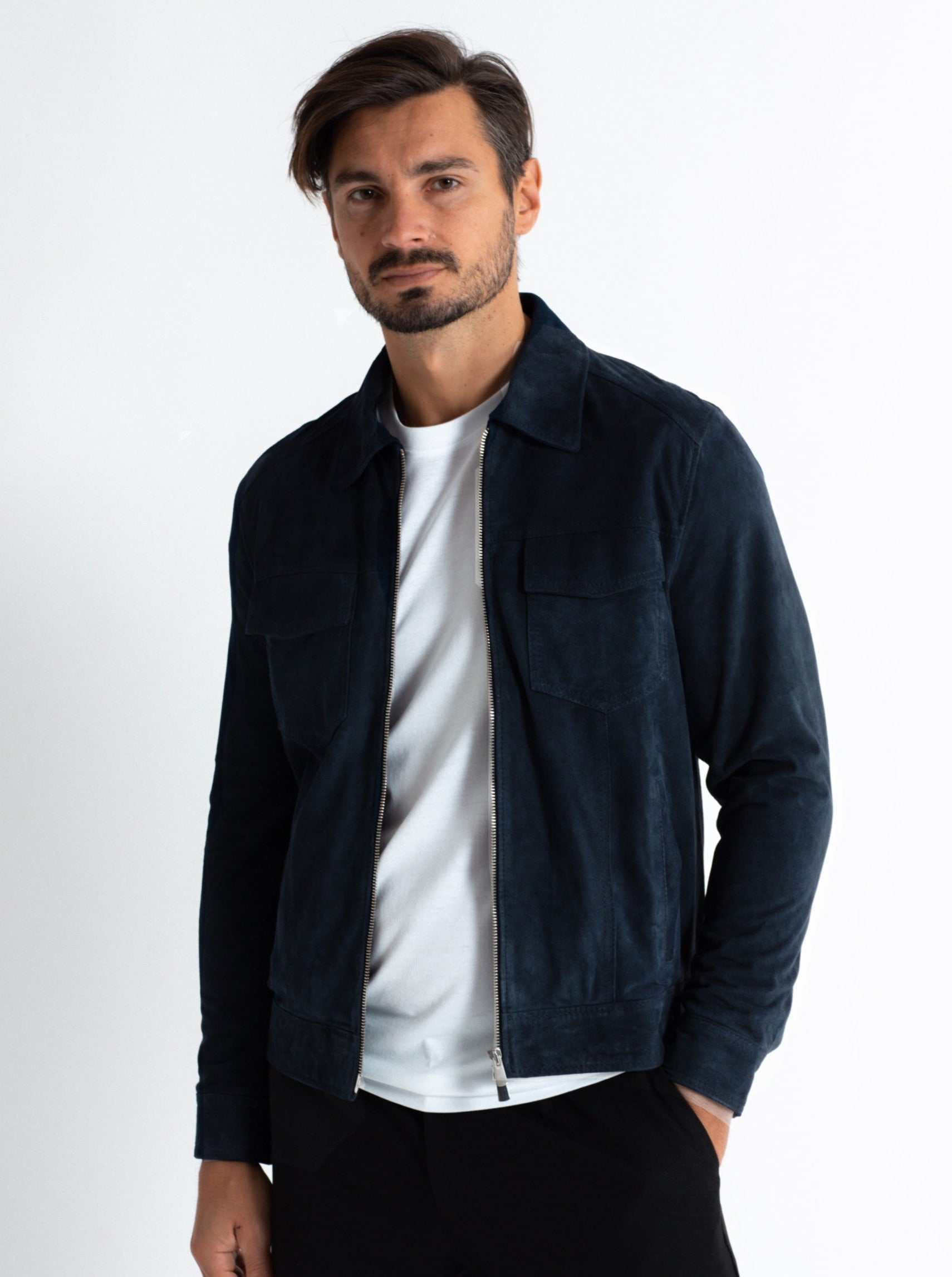 Lazio Dark Blue Jacket | Grand Frank – Grandfrank